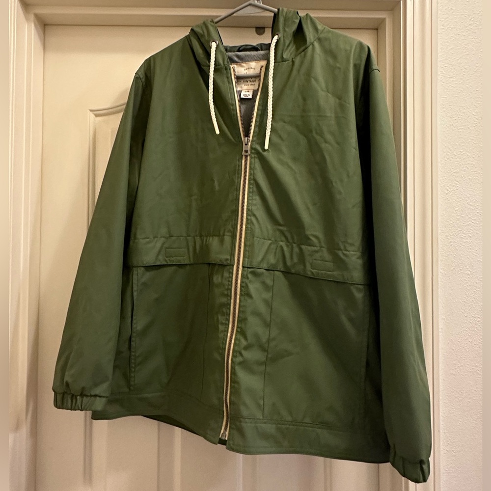 Weatherproof vintage rain jacket